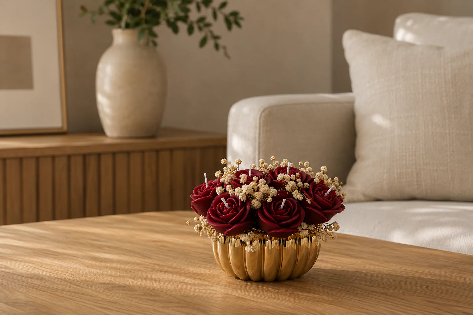 Flores que no se marchitan: cómo decorar (y regalar) con velas tipo ramo