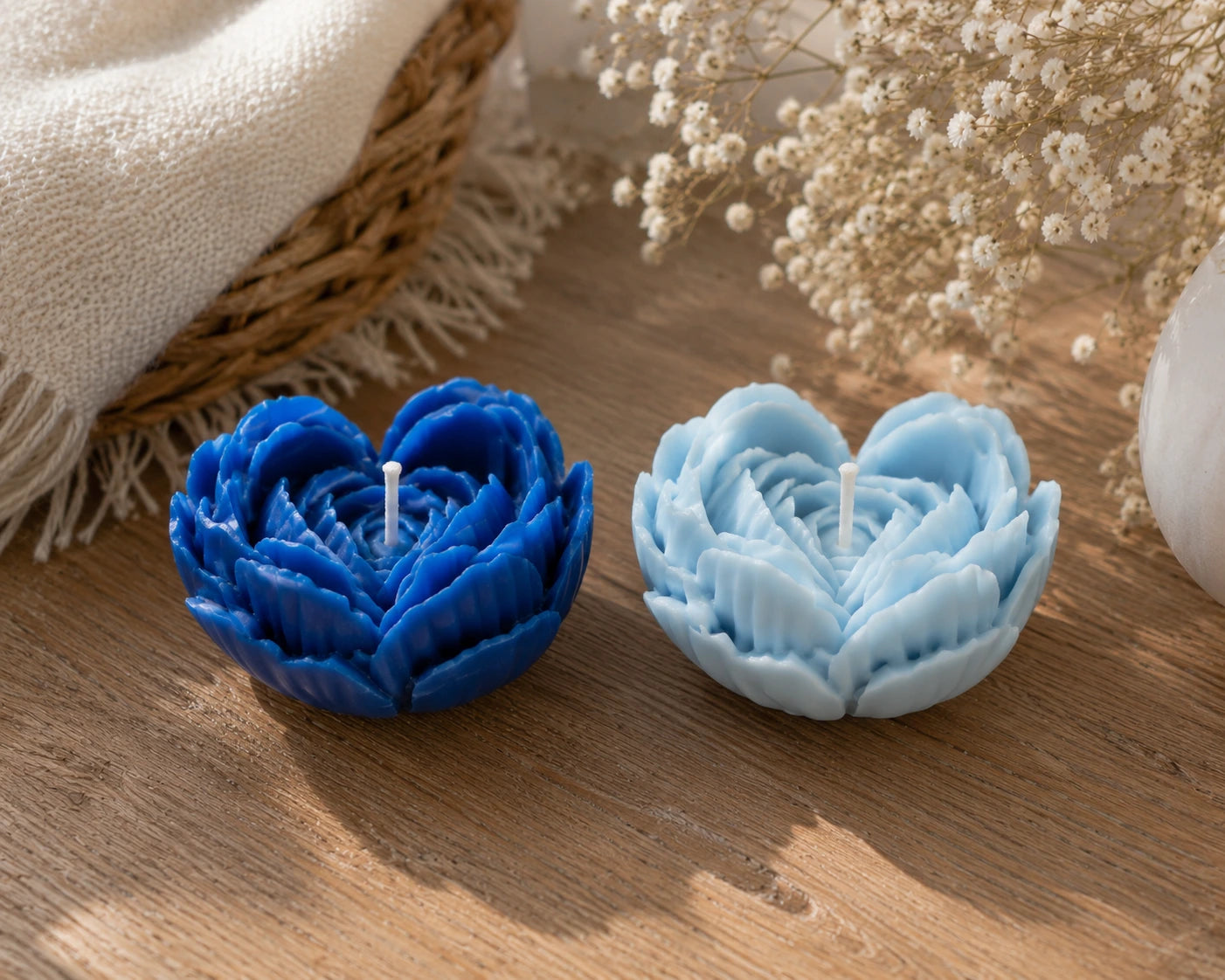 Dúo Amor — Velas de Soya Aromáticas · 2 velas