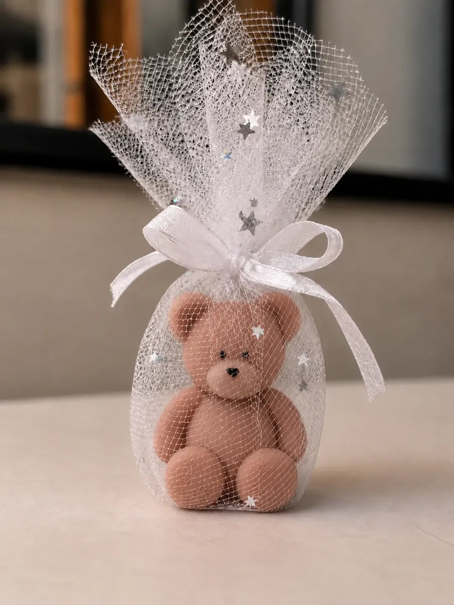 Mini Osito — Vela de Soya Aromática para Baby Shower