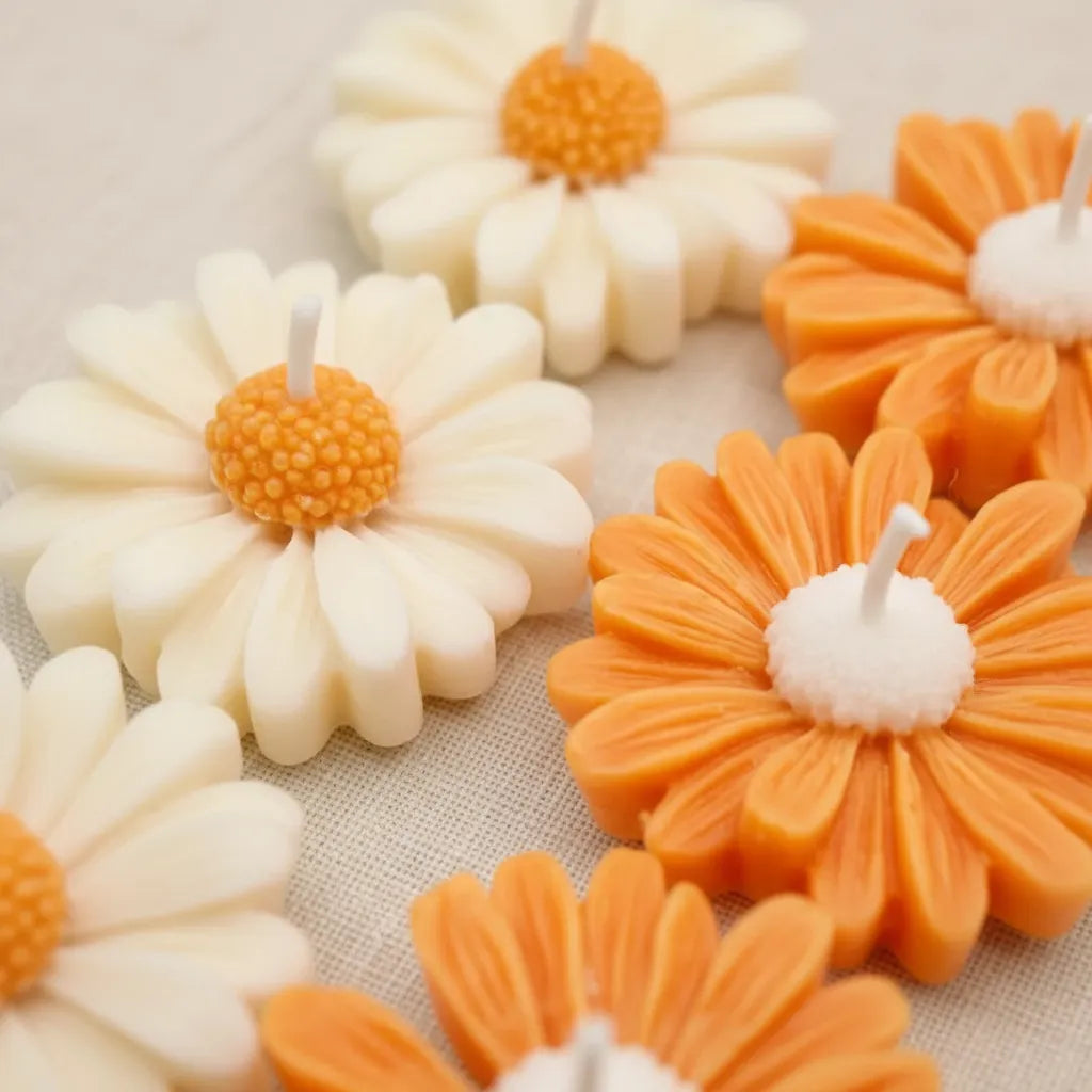 Colección Margarita — Velas de Soya Aromáticas 6 uds