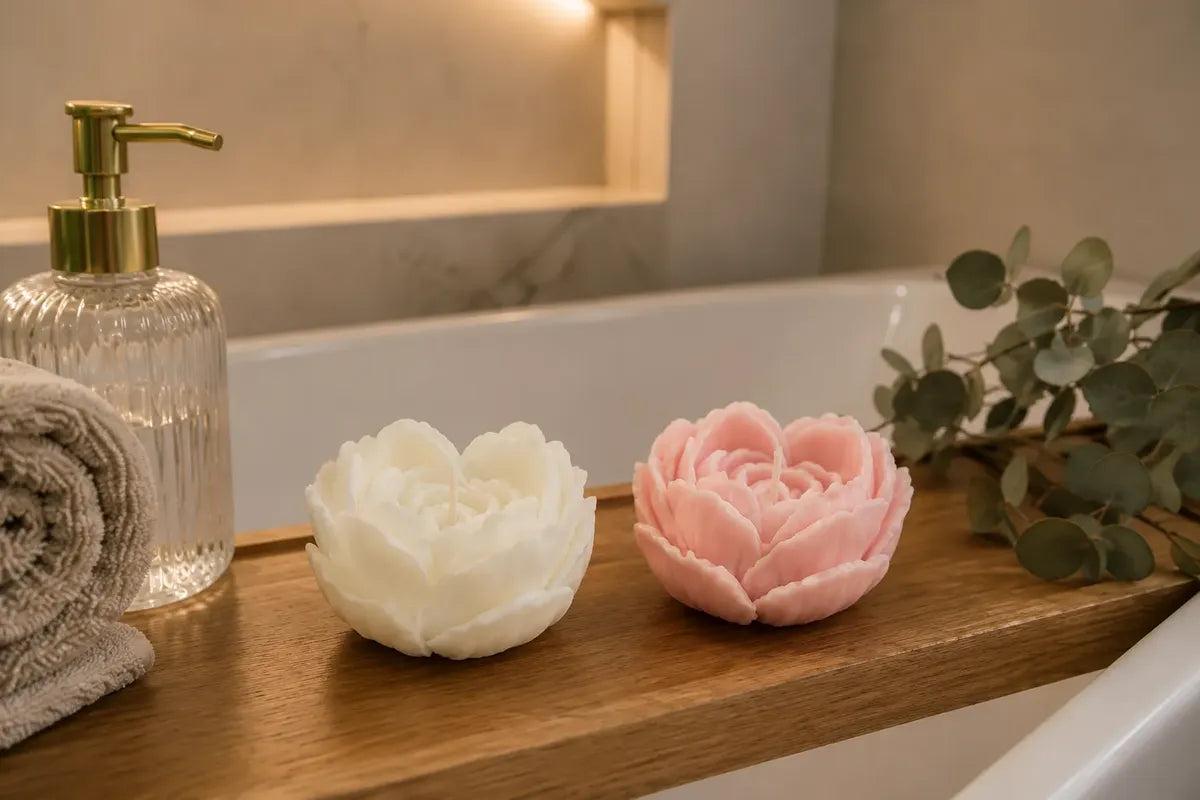Dúo Amor — Velas de Soya Aromáticas · 2 velas