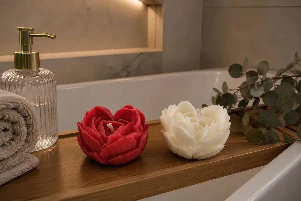 Dúo Amor — Velas de Soya Aromáticas · 2 velas