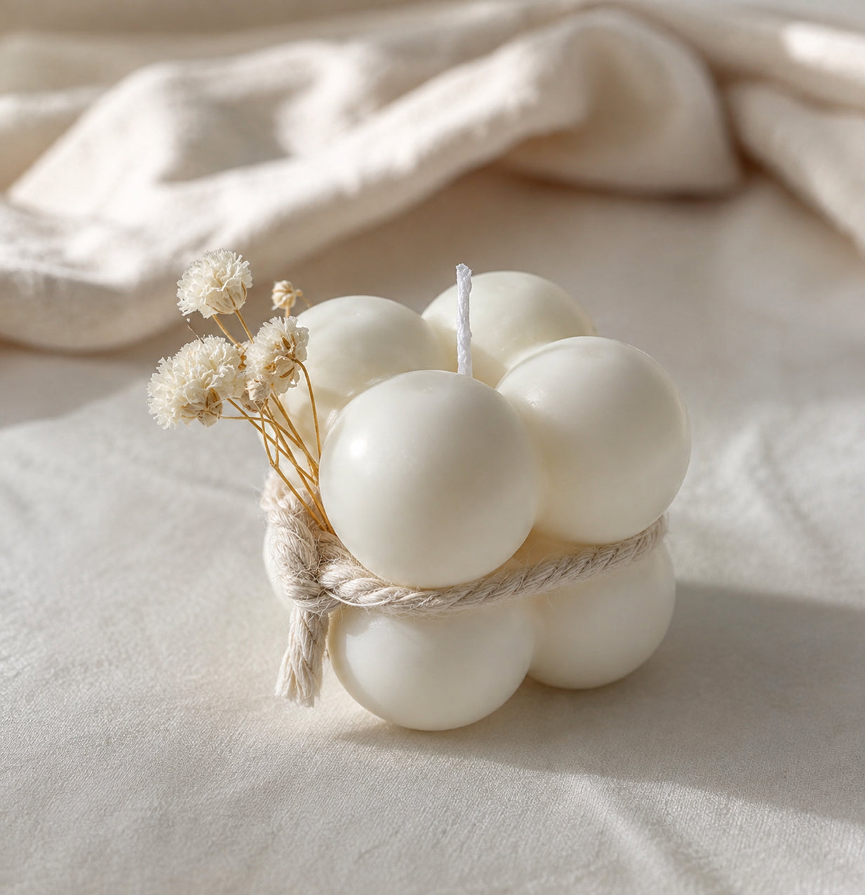 Colección Bubble — Velas de Soya Aromáticas · 6 velas