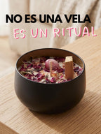 Ritual — Vela de Soya Aromática con Palo Santo y Cuarzo