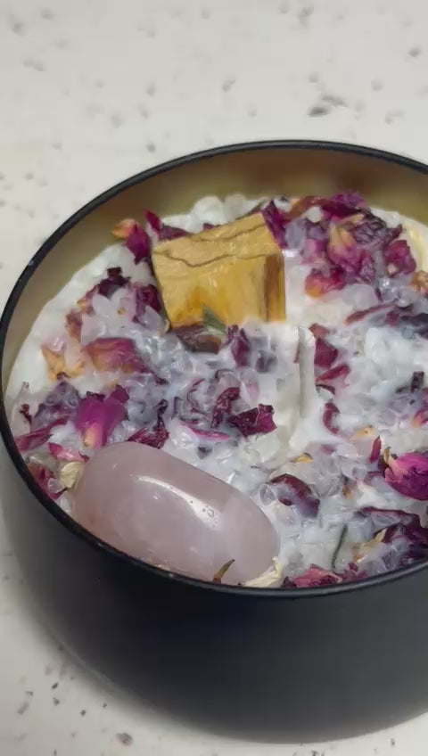 Ritual — Vela de Soya Aromática con Palo Santo y Cuarzo